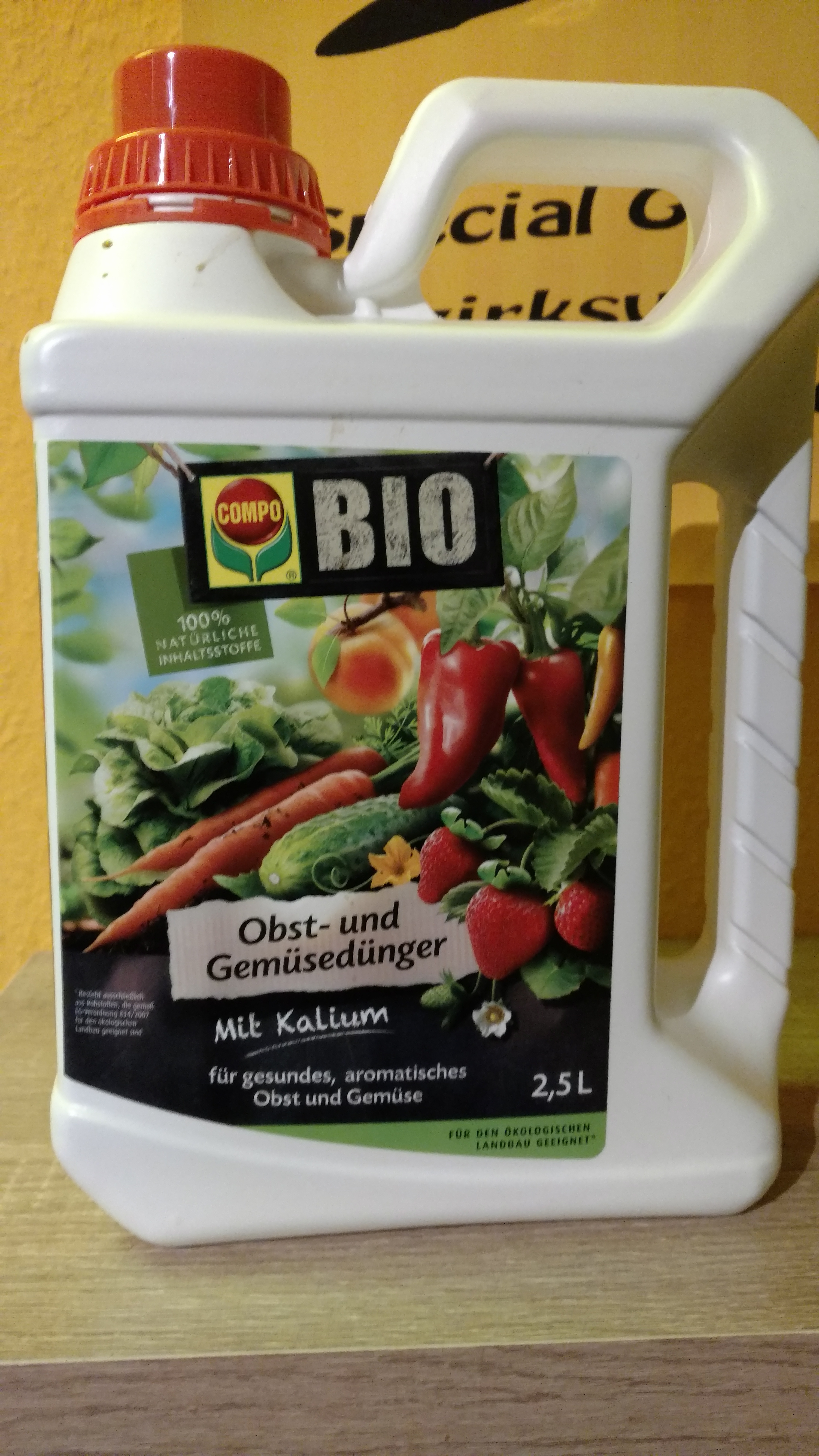 COMPO BIO Obst- und Gemüsedünger Vorderseite